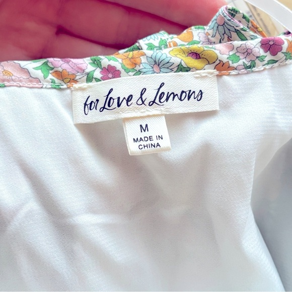 NWOT For Love and Lemons Raleigh LIBERTY Poppy Floral Cotton Midi Dress Medium - Picture 14 of 15